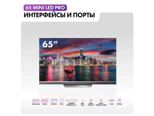 4K (Ultra HD) Smart телевизор HAIER 65 MINI LED PRO (ИМП)